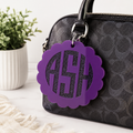 Personalized Layered Acrylic Bag Charm