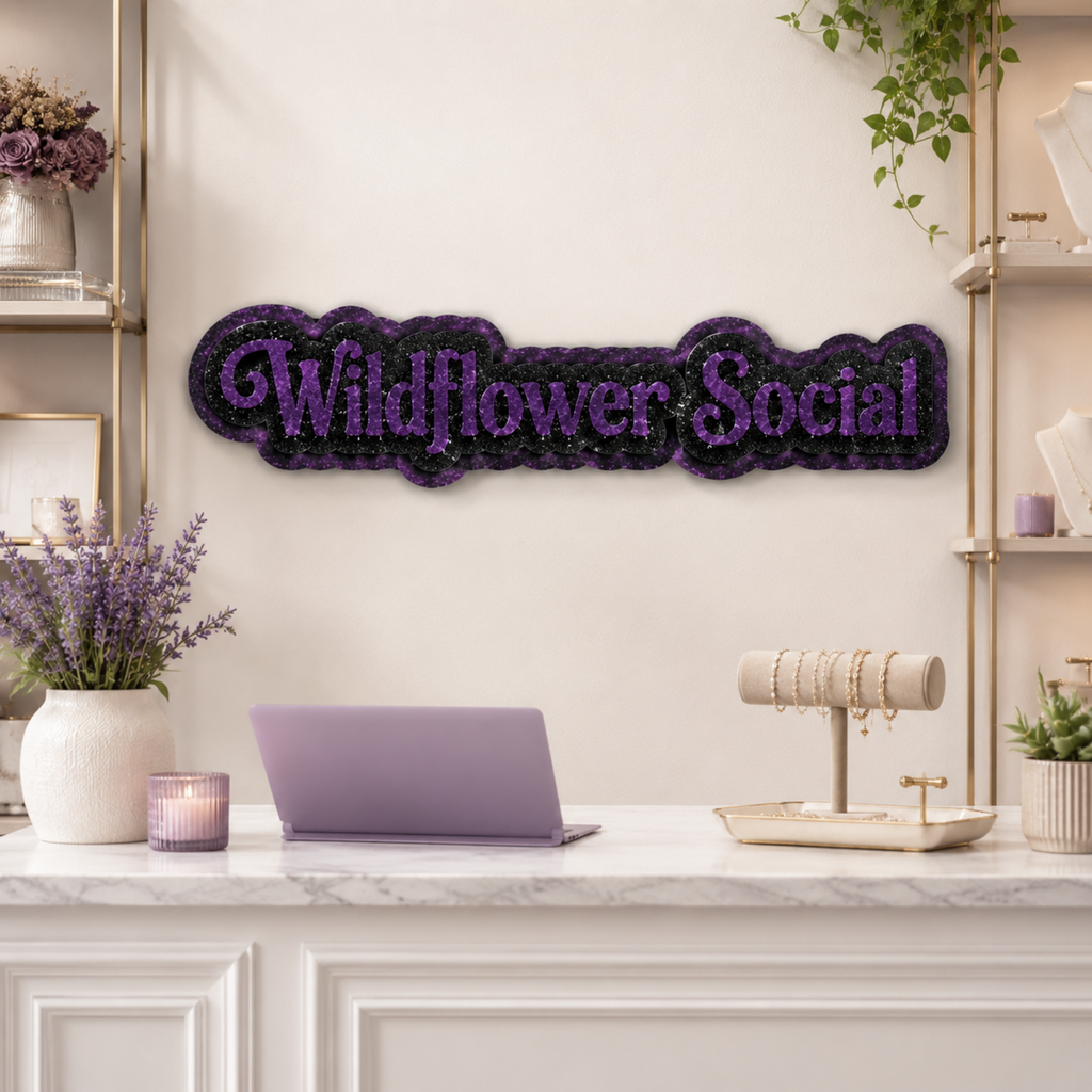 Custom Acrylic Business Name/Watermark Sign