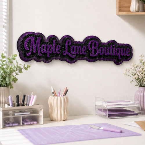 Custom Acrylic Business Name/Watermark Sign