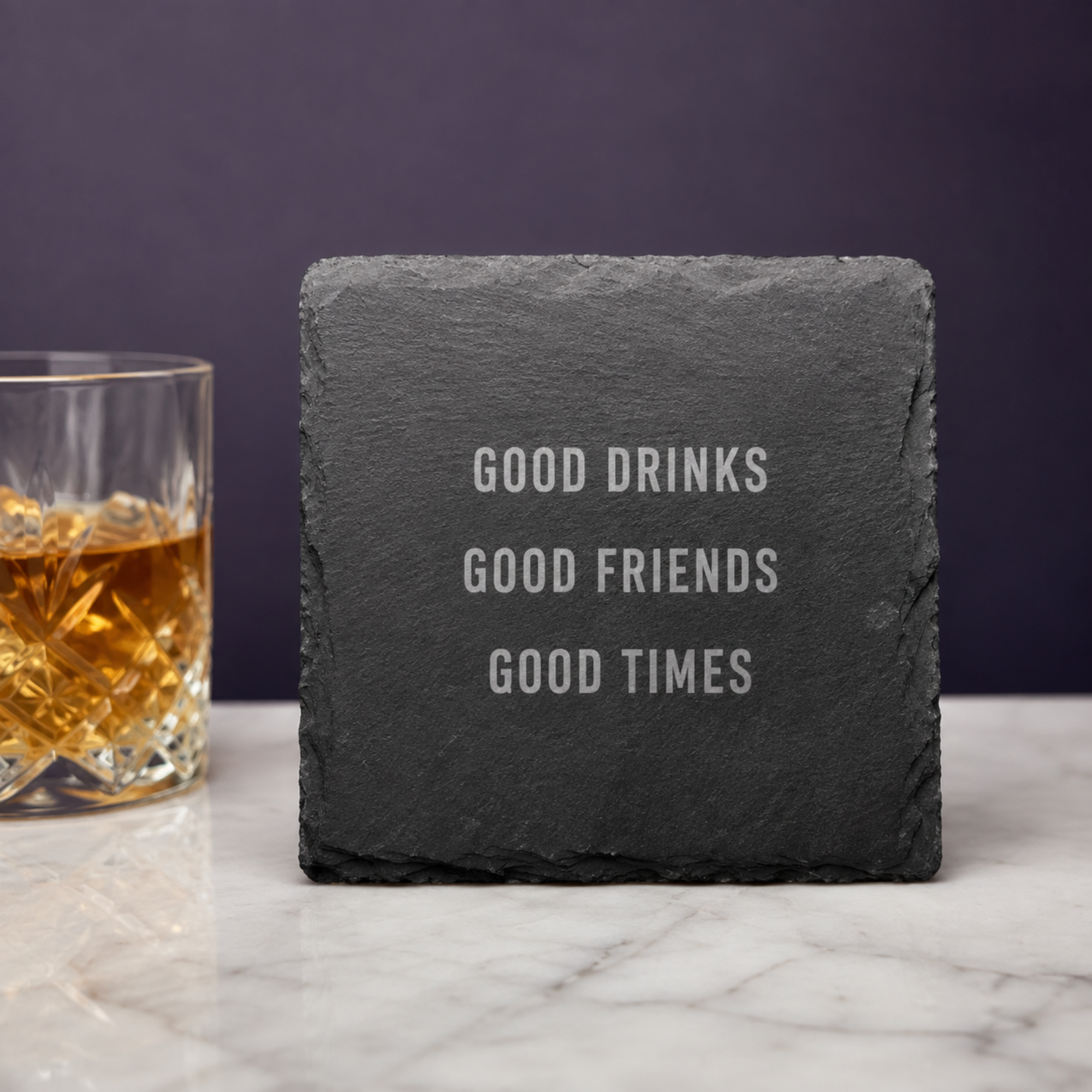 Personalized Engraved Slate Coaster
