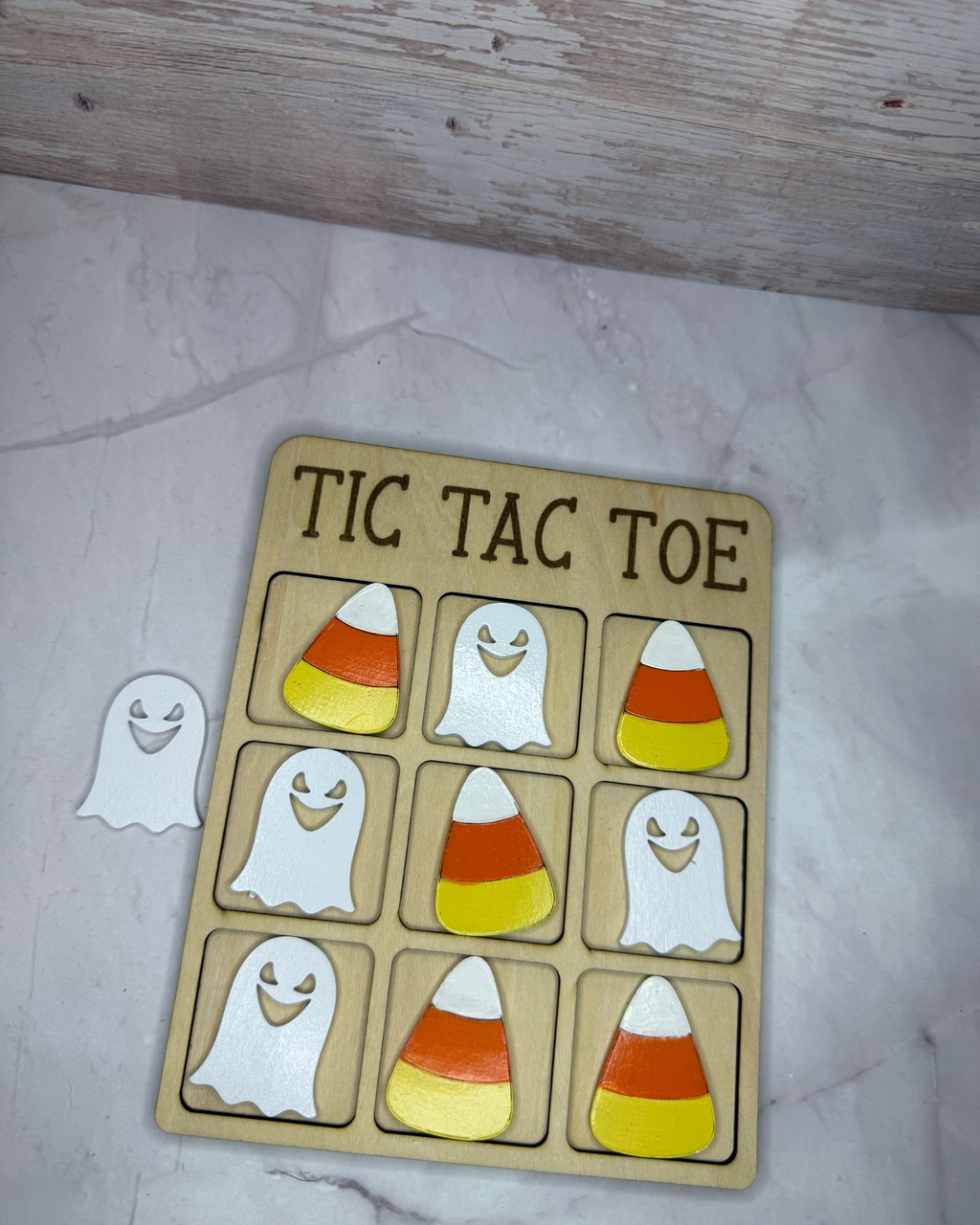 Halloween Wooden Tic Tac Toe Game | Choose Your Characters