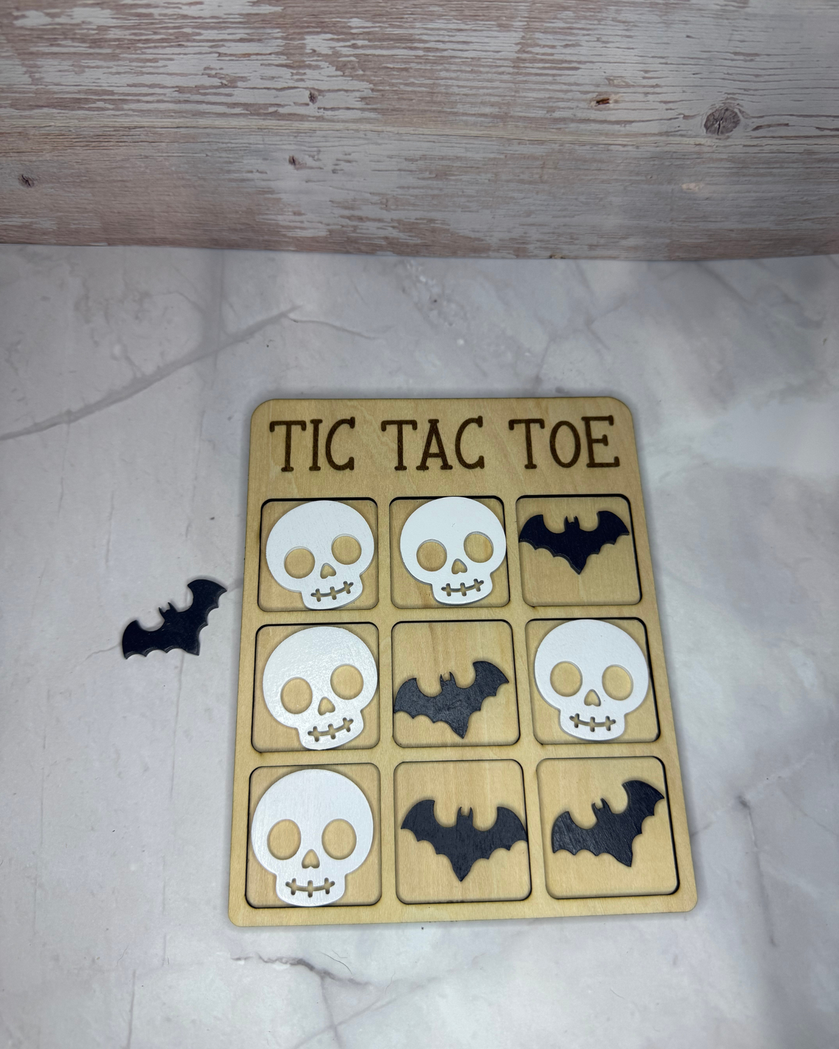 Halloween Wooden Tic Tac Toe Game | Choose Your Characters