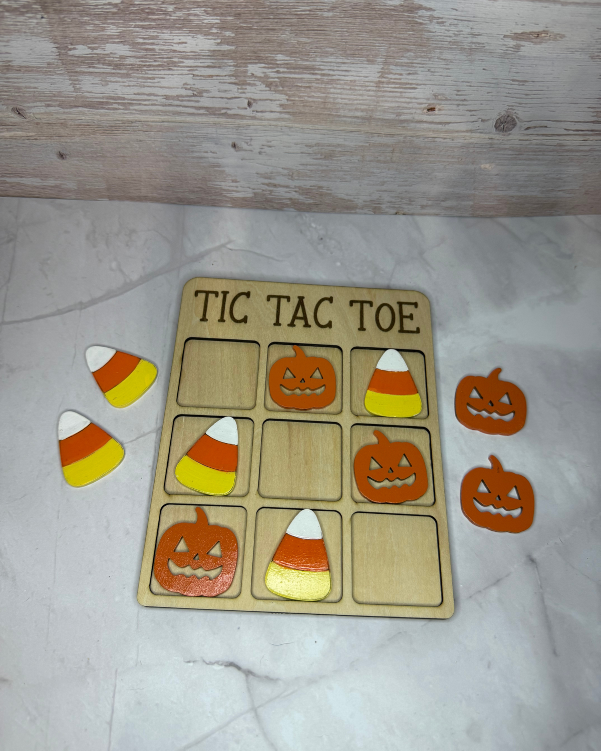 Halloween Wooden Tic Tac Toe Game | Choose Your Characters