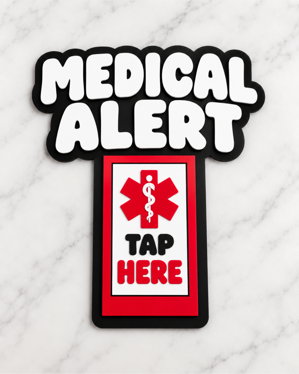 Custom NFC Tap Sign | Car Window, Business, Social Media & Medical Alert