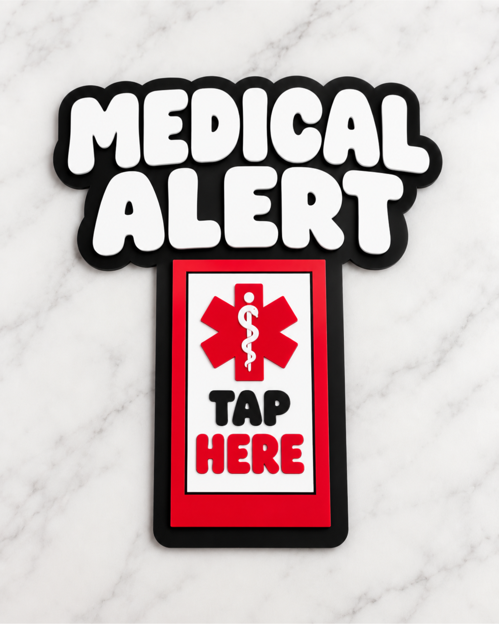 Custom NFC Tap Sign | Car Window, Business, Social Media & Medical Alert