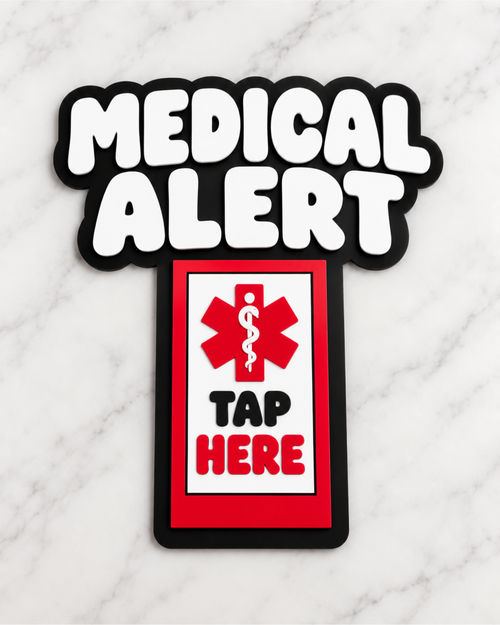 Custom NFC Tap Sign | Car Window, Business, Social Media & Medical Alert
