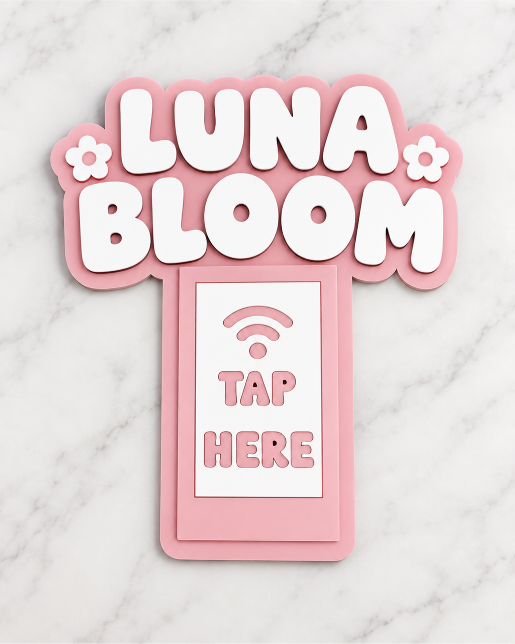 Custom NFC Tap Sign | Car Window, Business, Social Media & Medical Alert