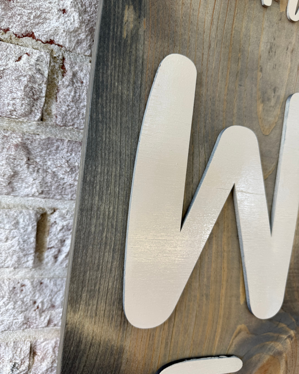 6-foot Interchangable Wooden WELCOME Sign • Seasonal Magnetic Porch Sign