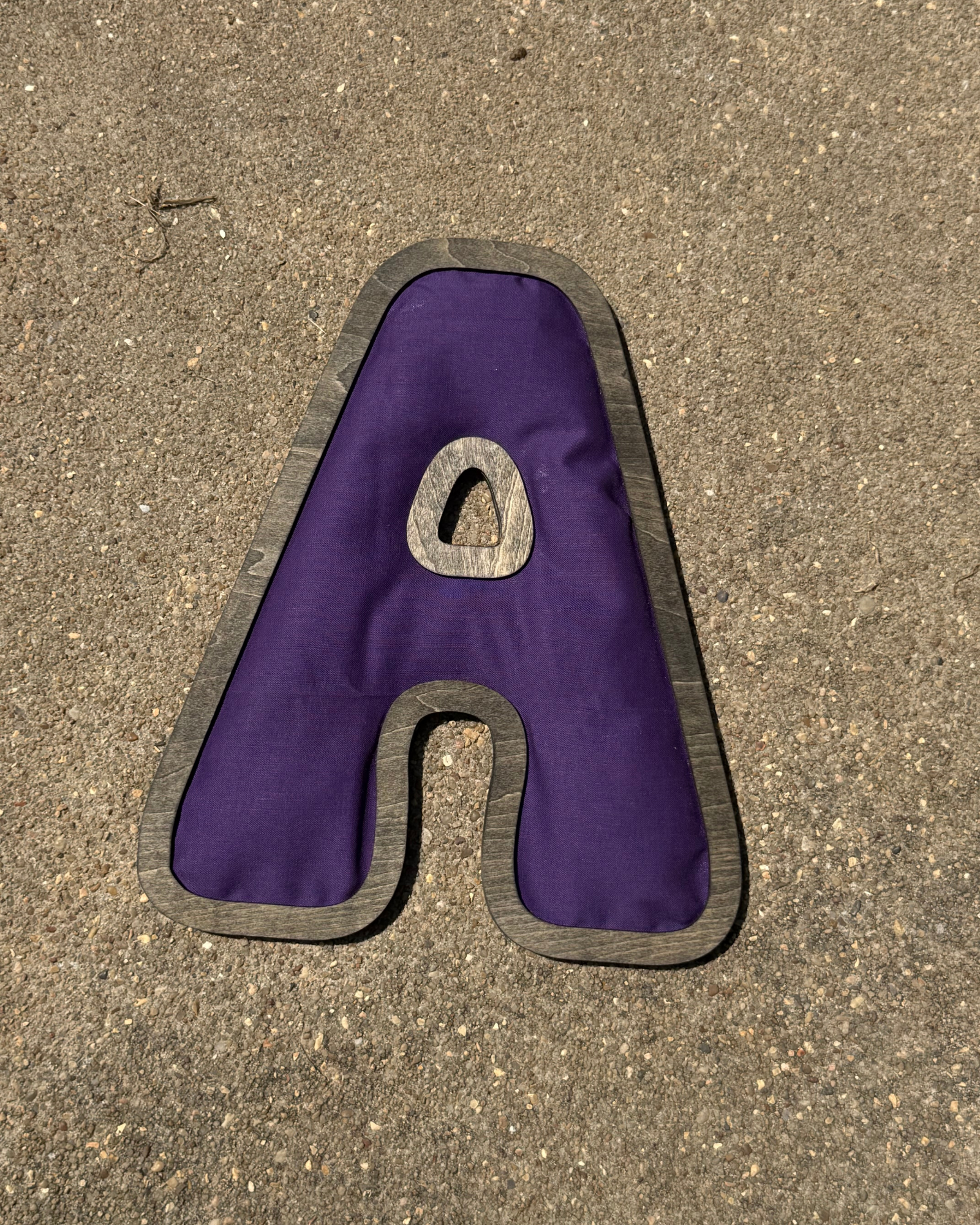 Custom Padded Fabric & Wood Letter