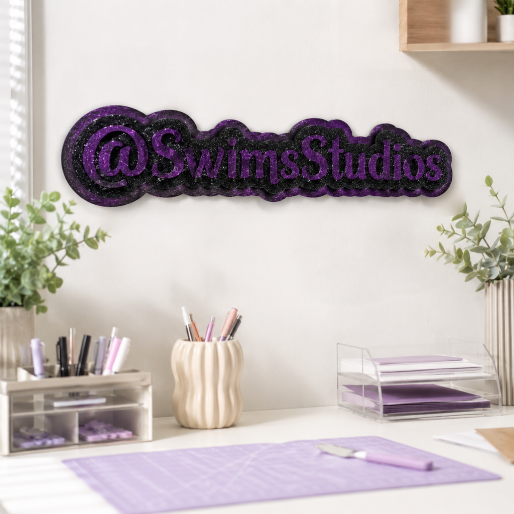 Custom Acrylic Business Name/Watermark Sign