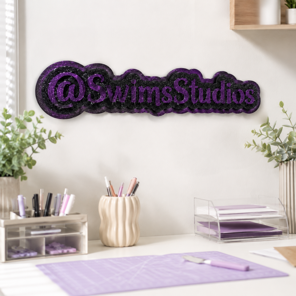 Custom Acrylic Business Name/Watermark Sign