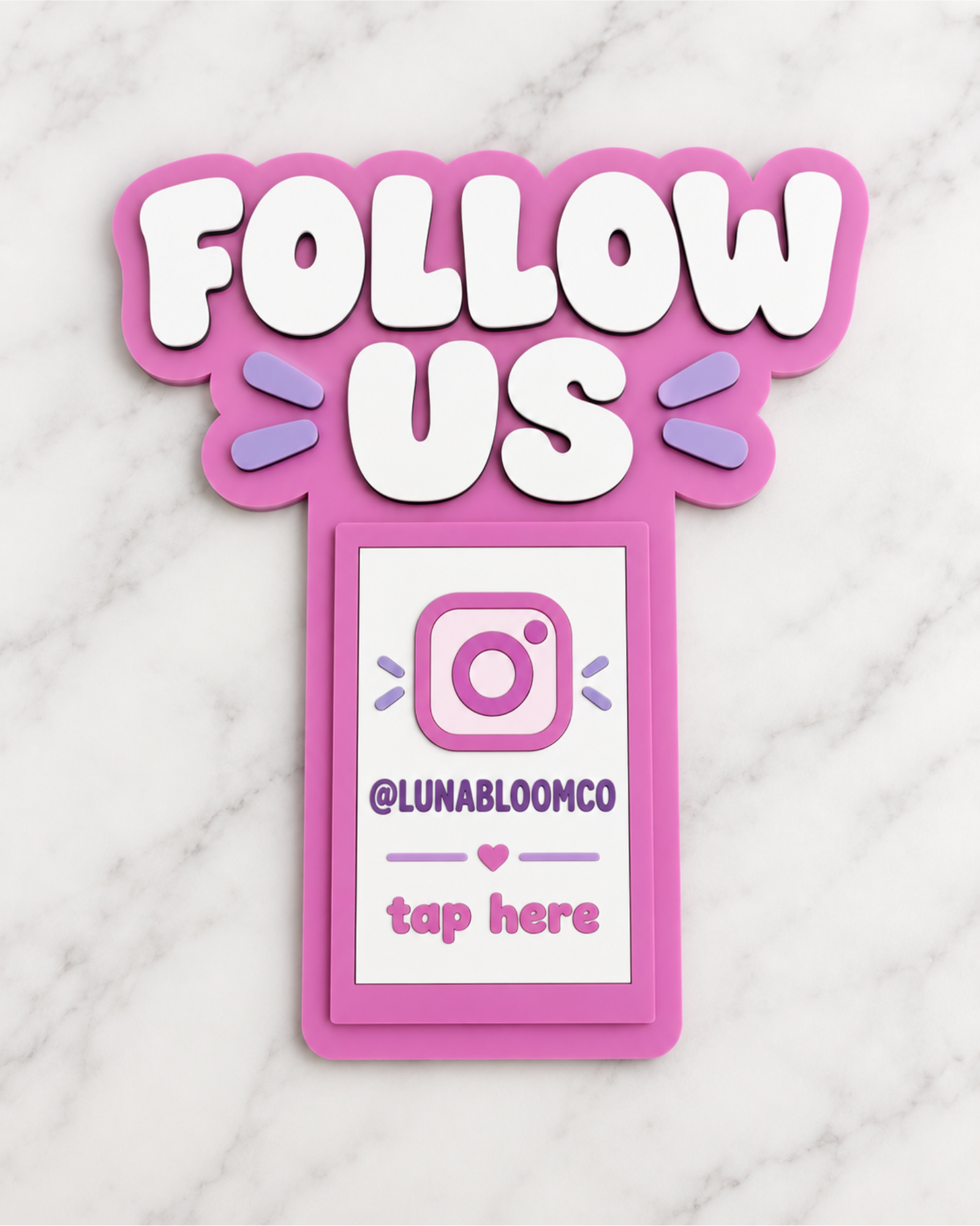 Custom NFC Tap Sign | Car Window, Business, Social Media & Medical Alert