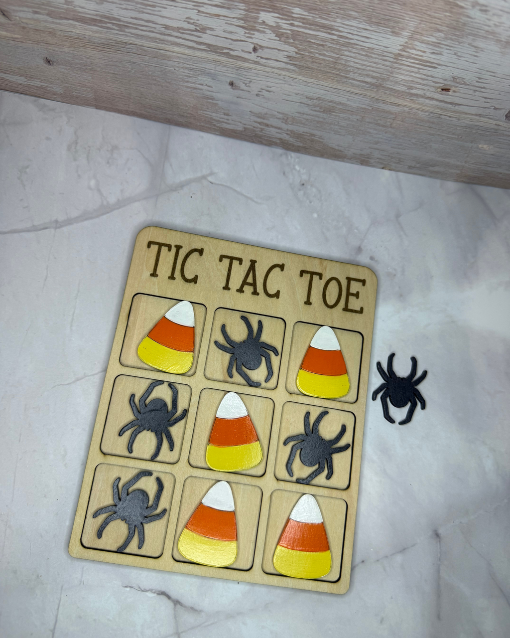 Halloween Wooden Tic Tac Toe Game | Choose Your Characters
