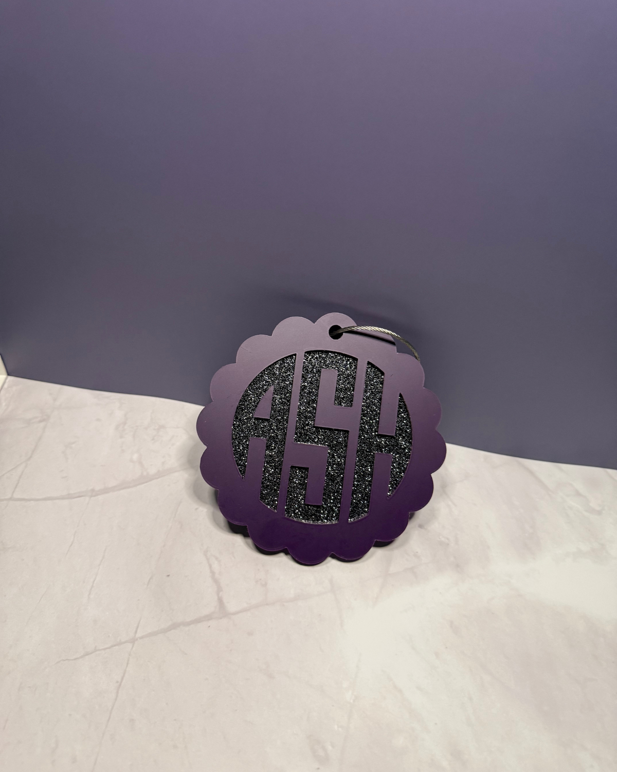 Personalized Layered Acrylic Bag Charm
