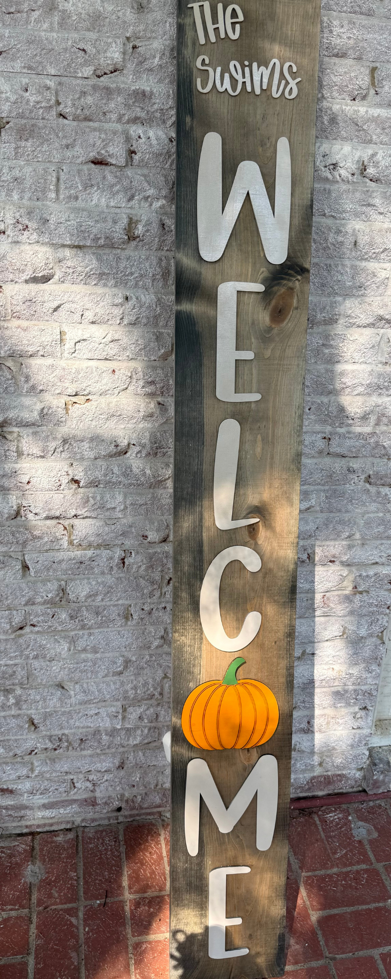 6-foot Interchangable Wooden WELCOME Sign • Seasonal Magnetic Porch Sign