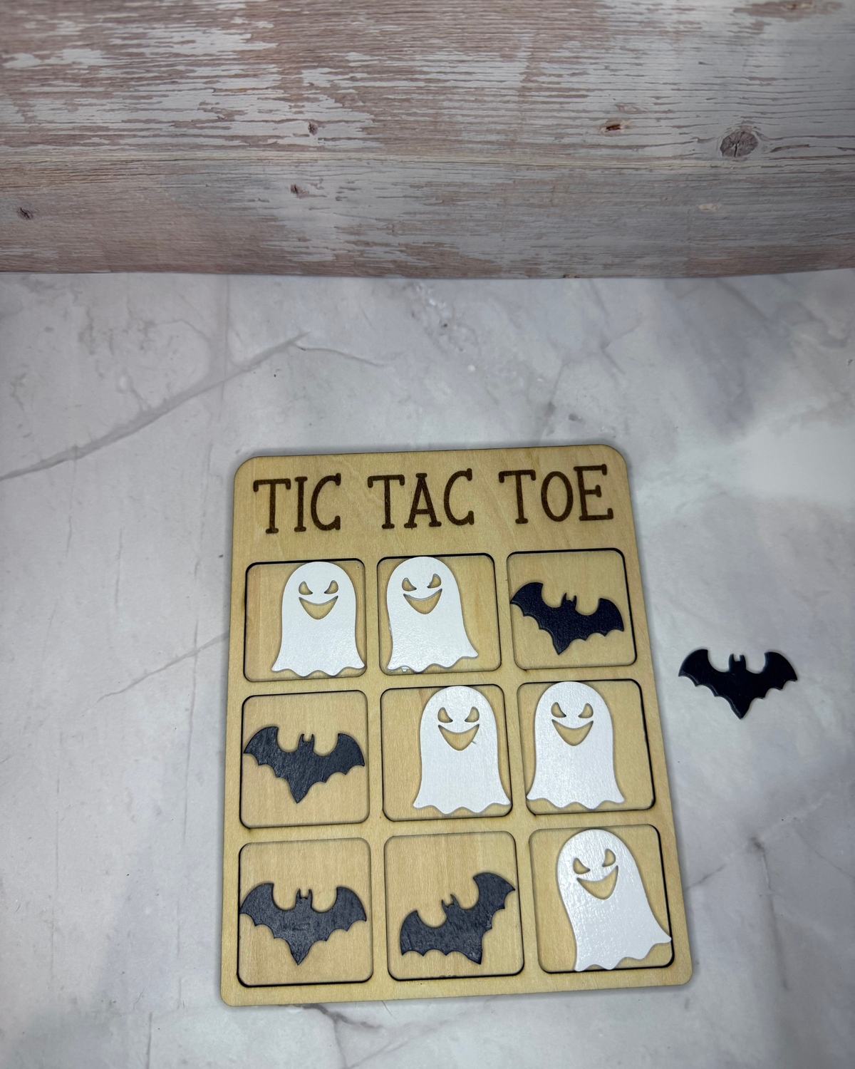 Halloween Wooden Tic Tac Toe Game | Choose Your Characters