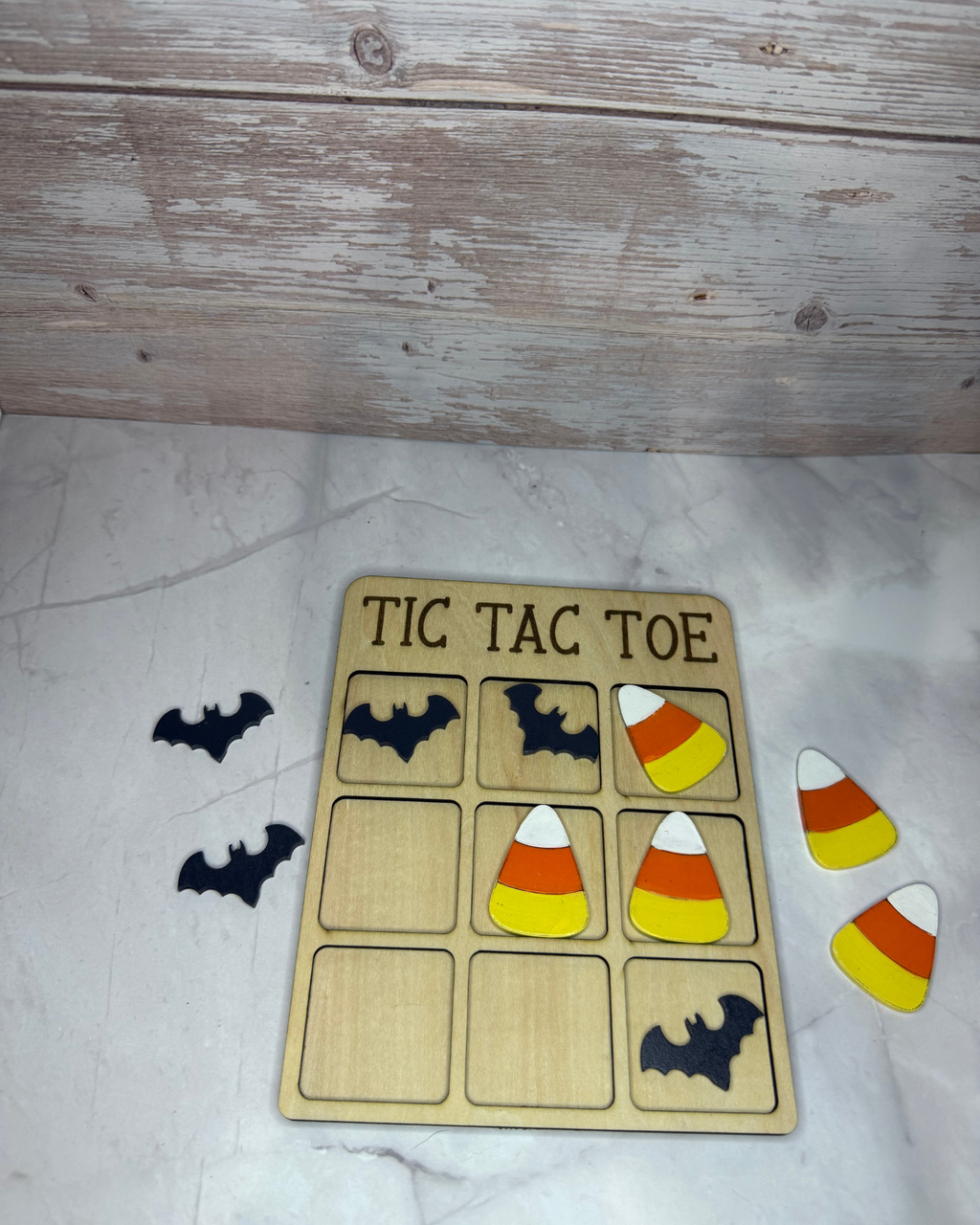 Halloween Wooden Tic Tac Toe Game | Choose Your Characters