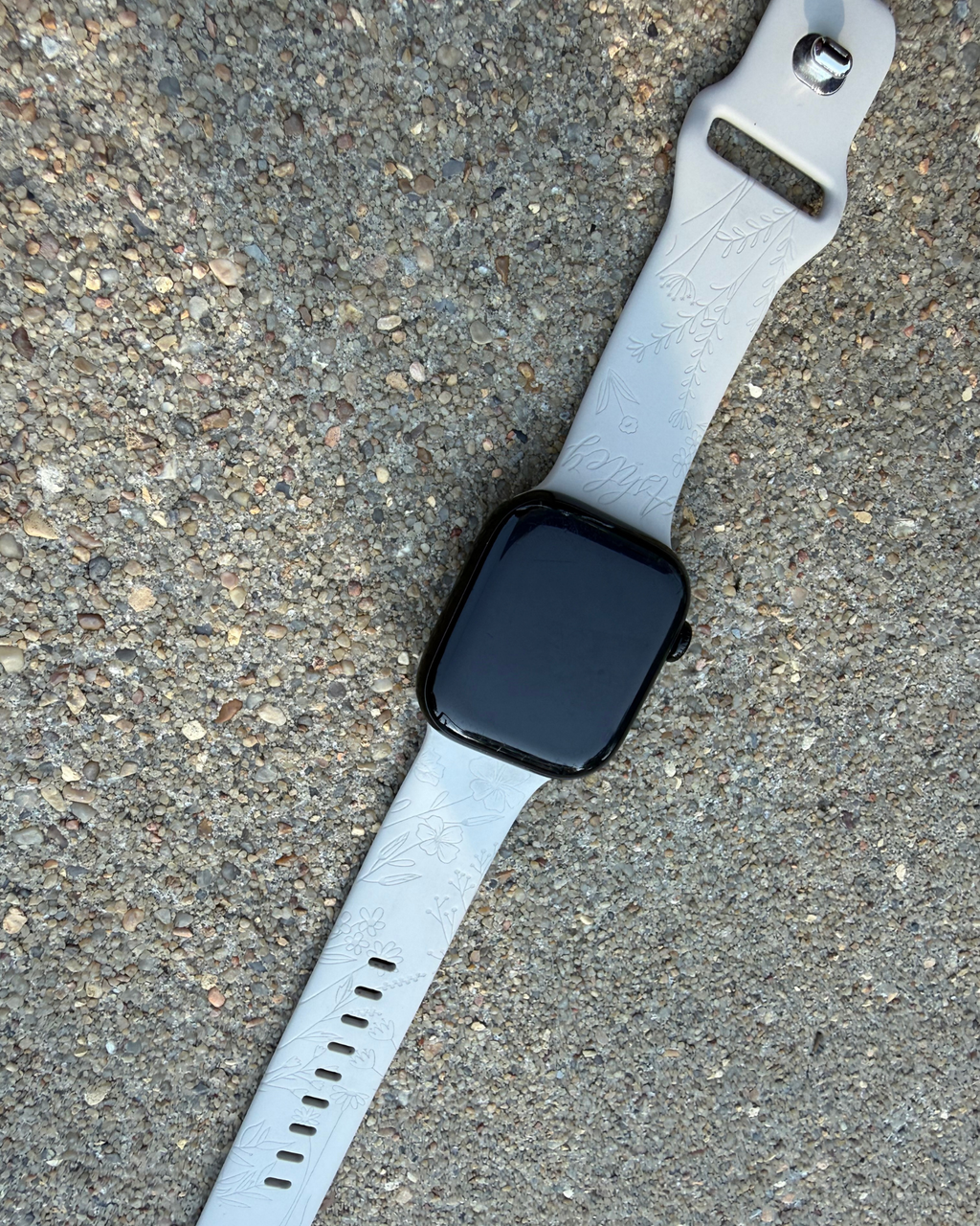 Personalized Birth Month Floral Watch Band