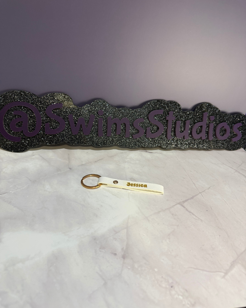 Personalized Leather Keychain