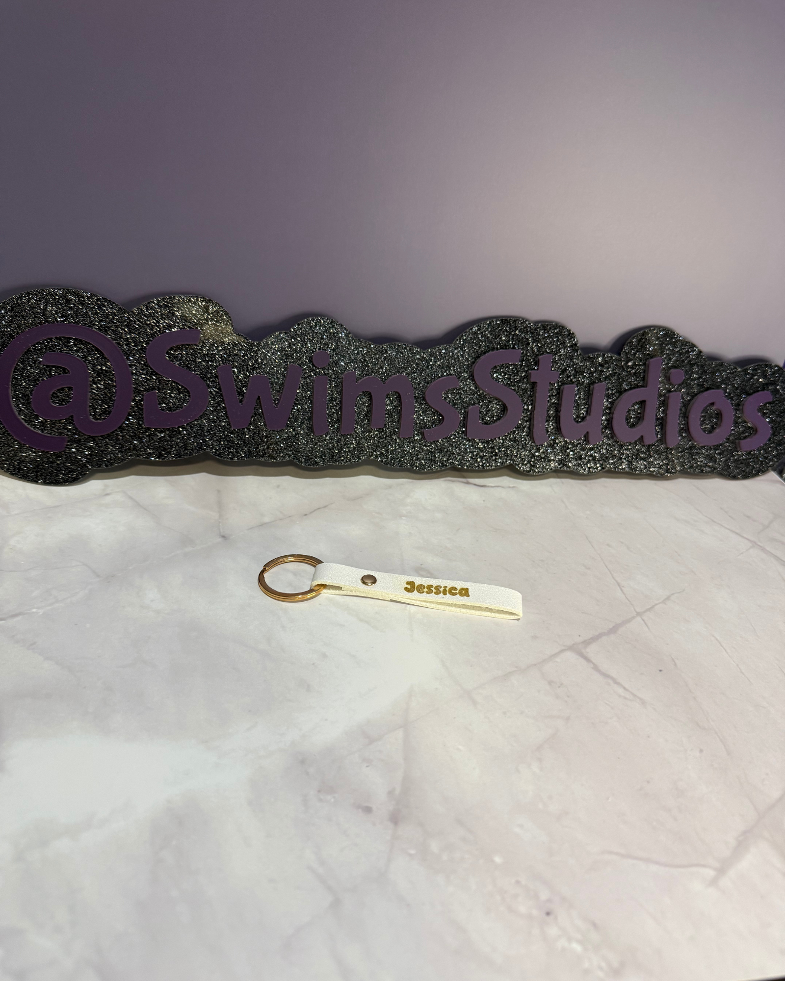 Personalized Leather Keychain