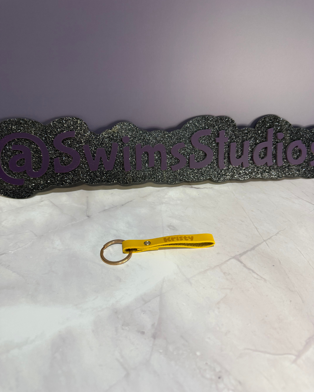 Personalized Leather Keychain