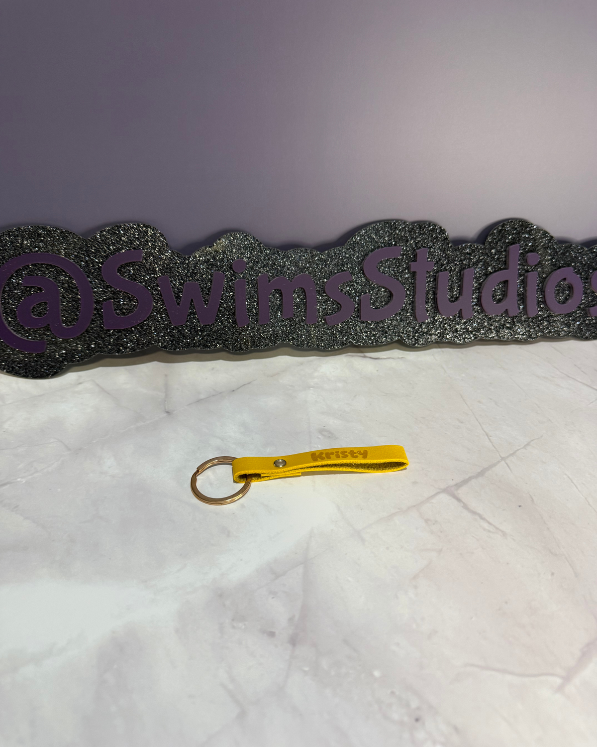 Personalized Leather Keychain