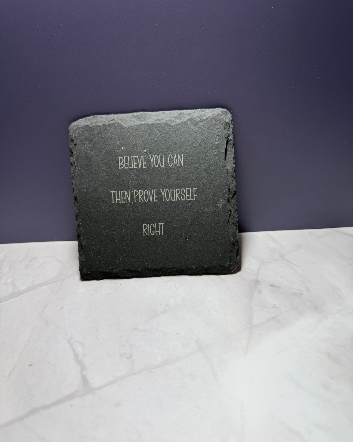 Personalized Engraved Slate Coaster